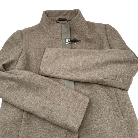  Cappotto in 80% lana e 20% poliammide beige, di lusso, originale, ottime condizioni.