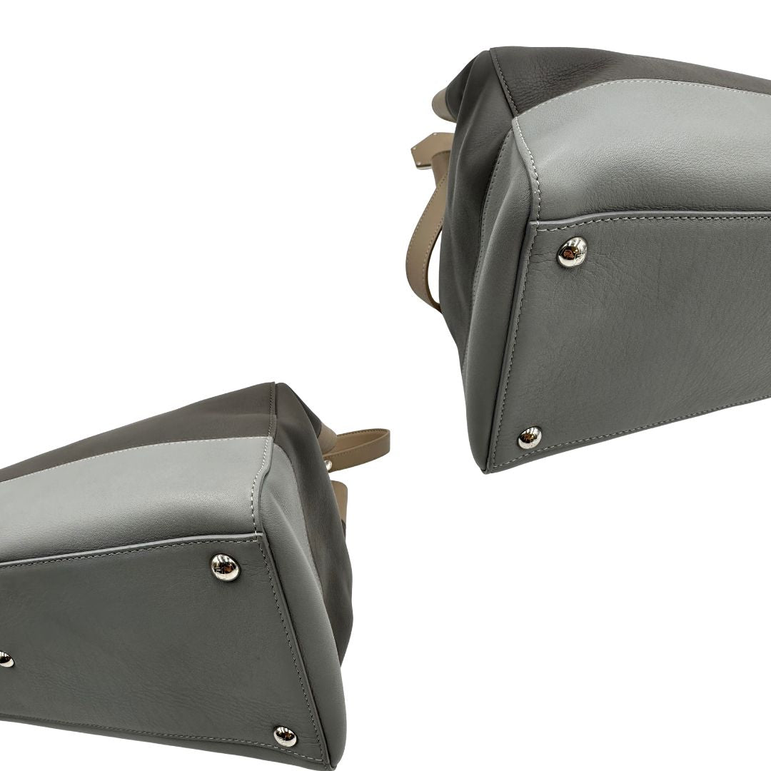 angoli  Borsa Fendi in pelle multicolor con parti metalliche argentate; munita di una tracolla e doppi manici. Completa di dustbag, di lusso, originale, ottime condizioni, usata. 