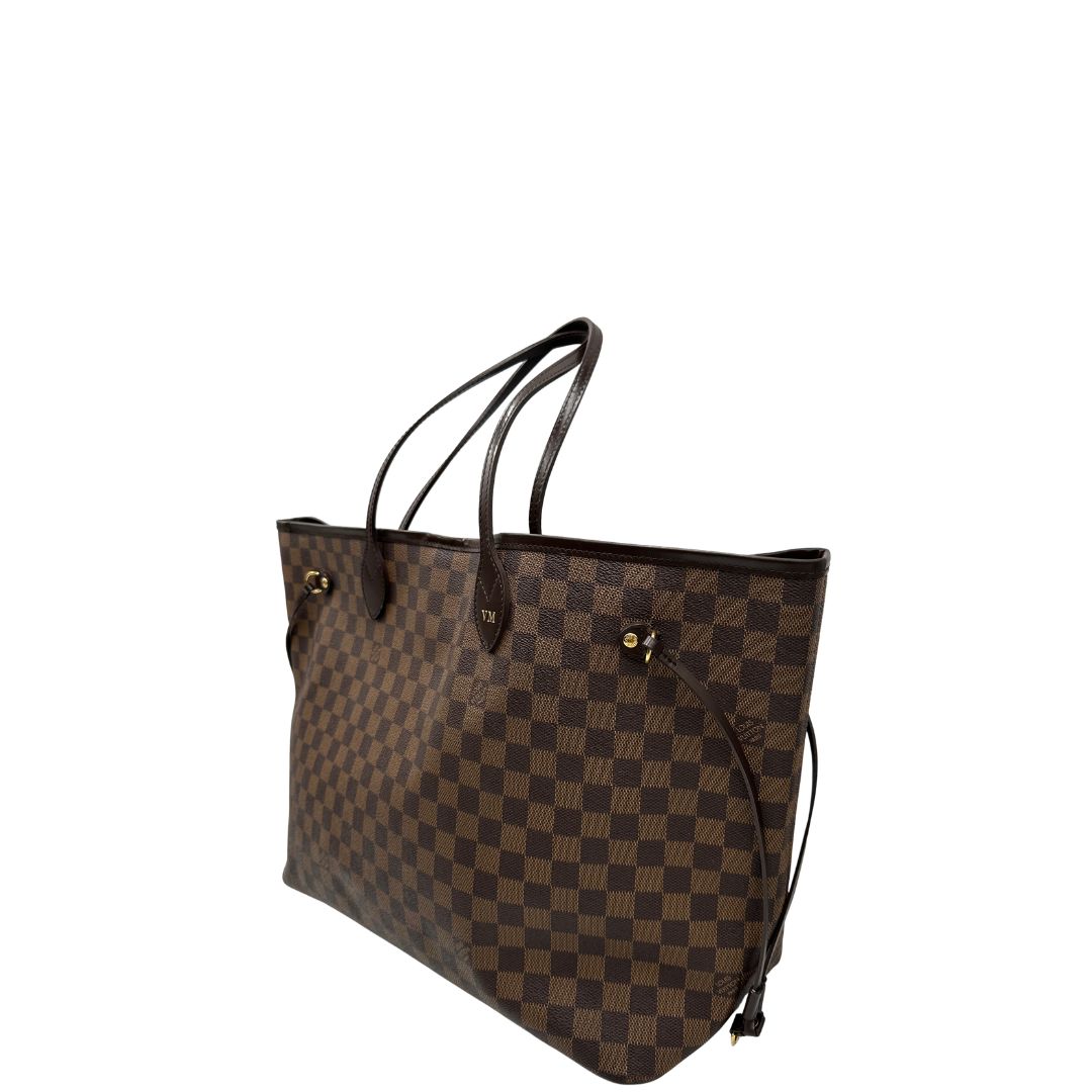 lato  Neverfull LV Damier Ébène nella versione GM, di lusso, ottime condizioni, usata, originale. 