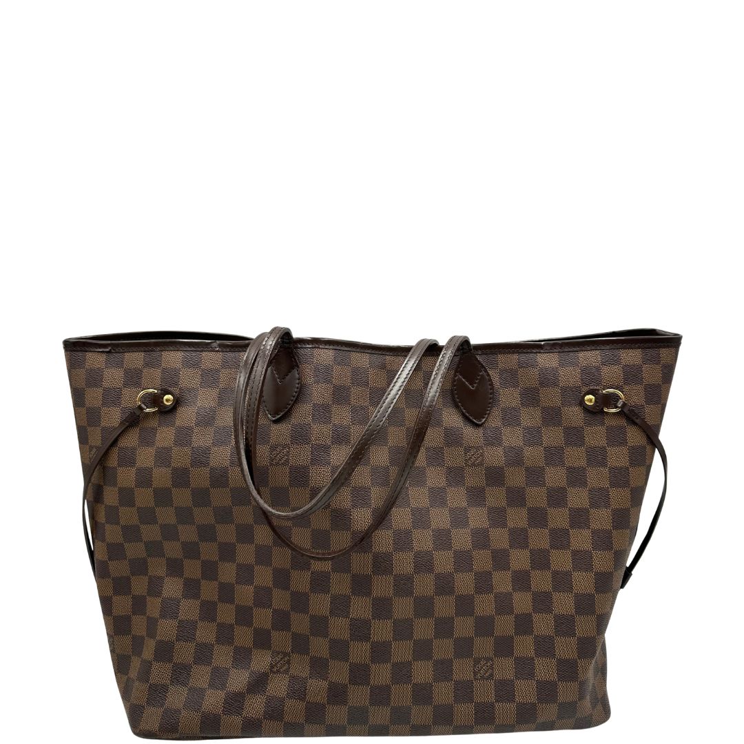 retro  Neverfull LV Damier Ébène nella versione GM, di lusso, ottime condizioni, usata, originale. 