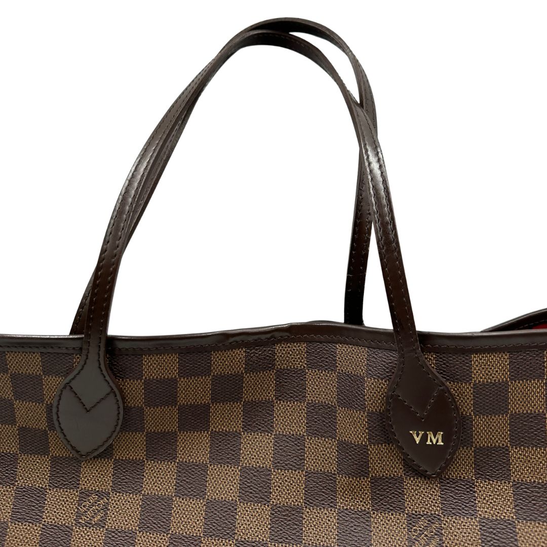 manici  Neverfull LV Damier Ébène nella versione GM, di lusso, ottime condizioni, usata, originale. 