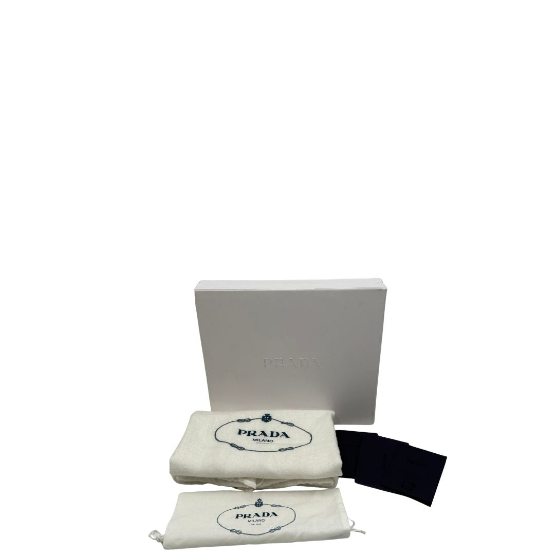 corredo  Mini bag Prada in pelle spazzolata con hardware argentato, di lusso, originale, eccellenti condizioni, usata. 