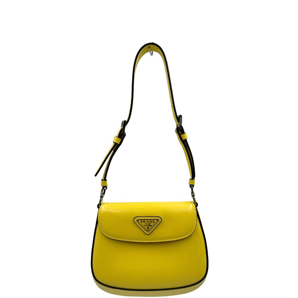 Borsa Prada mini Cleo gialla
