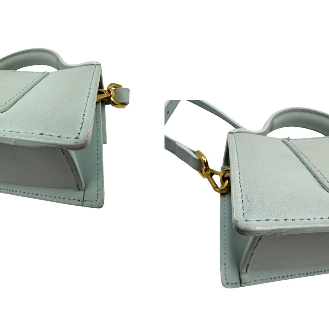 angoli  Borsa Jacquemus nella versione Le Bambino, di lusso, originale, ottime condizioni, usata. 
