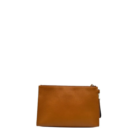 retro Dior pochette in pelle martellata color cognac, di lusso, originale, eccellenti condizioni,  usata 