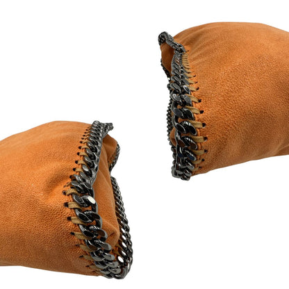 angoli Borsa Falabella in tessuto vegano arancione, di lusso, usata, originale, ottime condizioni  