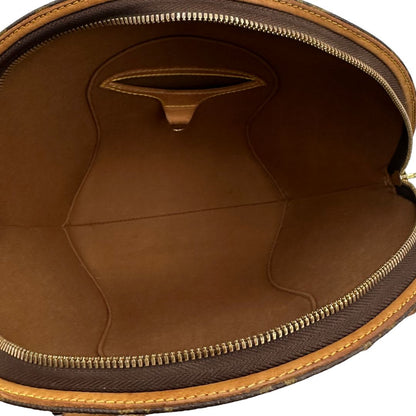 interno Borsa Louis Vuitton nella versione PM realizzata in tela monogram marrone con finiture in vacchetta naturale, di lusso, originale, usata, ottime condizioni. 