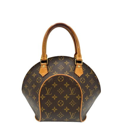 front Borsa Louis Vuitton nella versione PM realizzata in tela monogram marrone con finiture in vacchetta naturale, di lusso, originale, usata, ottime condizioni. 