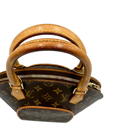 manici Borsa Louis Vuitton nella versione PM realizzata in tela monogram marrone con finiture in vacchetta naturale, di lusso, originale, usata, ottime condizioni. 