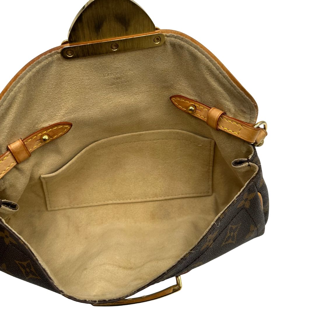 interno  Borsa Beverly nella versione pochette realizzata in tela Monogram, di lusso, originale, ottime condizioni, usata. 