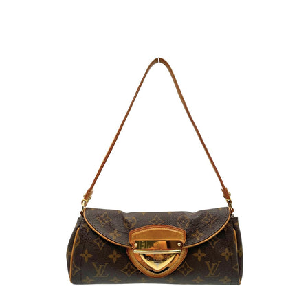 front  Borsa Beverly nella versione pochette realizzata in tela Monogram, di lusso, originale, ottime condizioni, usata. 