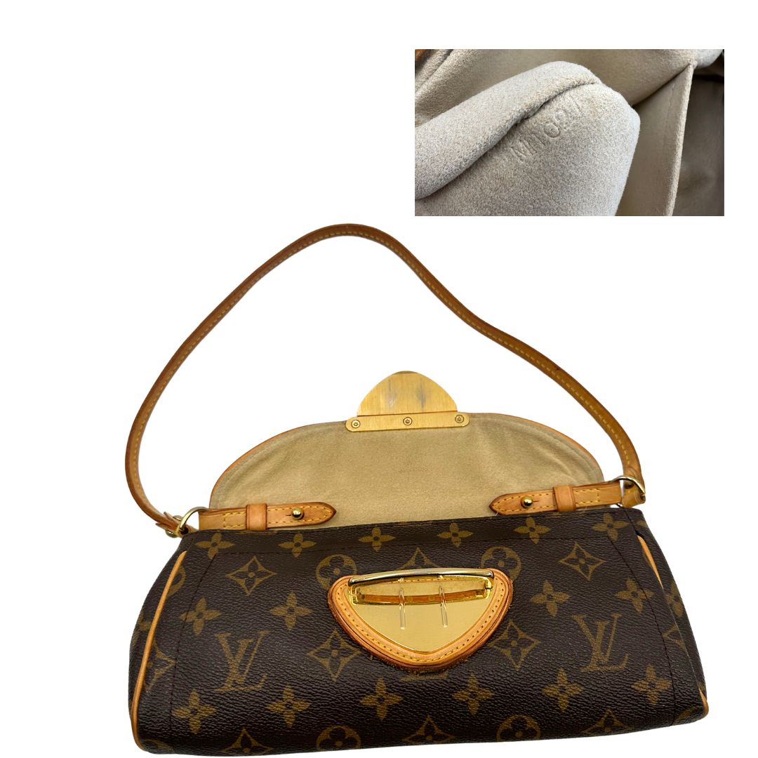  Borsa Beverly nella versione pochette realizzata in tela Monogram, di lusso, originale, ottime condizioni, usata. 