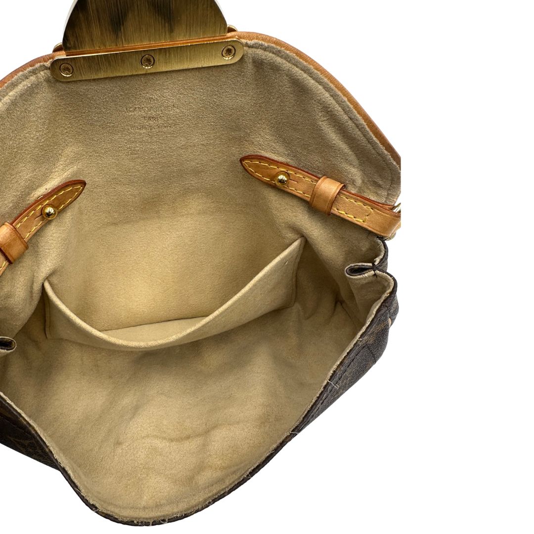 interno  Borsa Beverly nella versione pochette realizzata in tela Monogram, di lusso, originale, ottime condizioni, usata. 