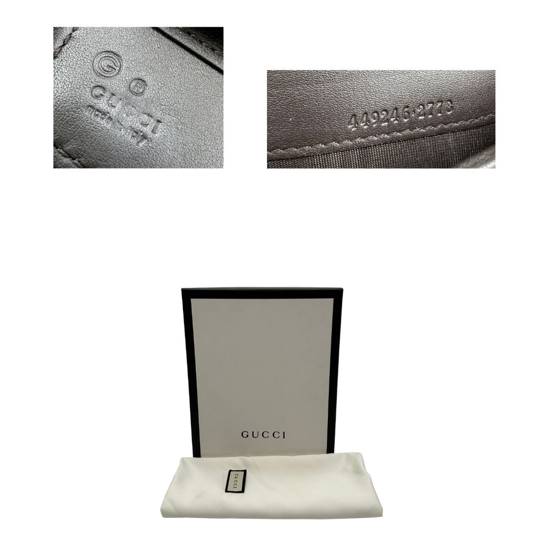 Pochette Portadocumenti Gucci Microguccissima marrone