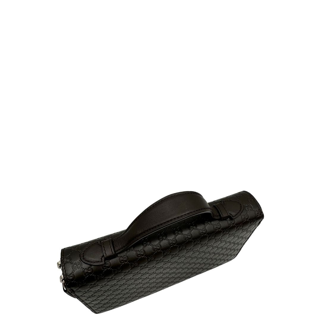 Pochette Portadocumenti Gucci Microguccissima marrone