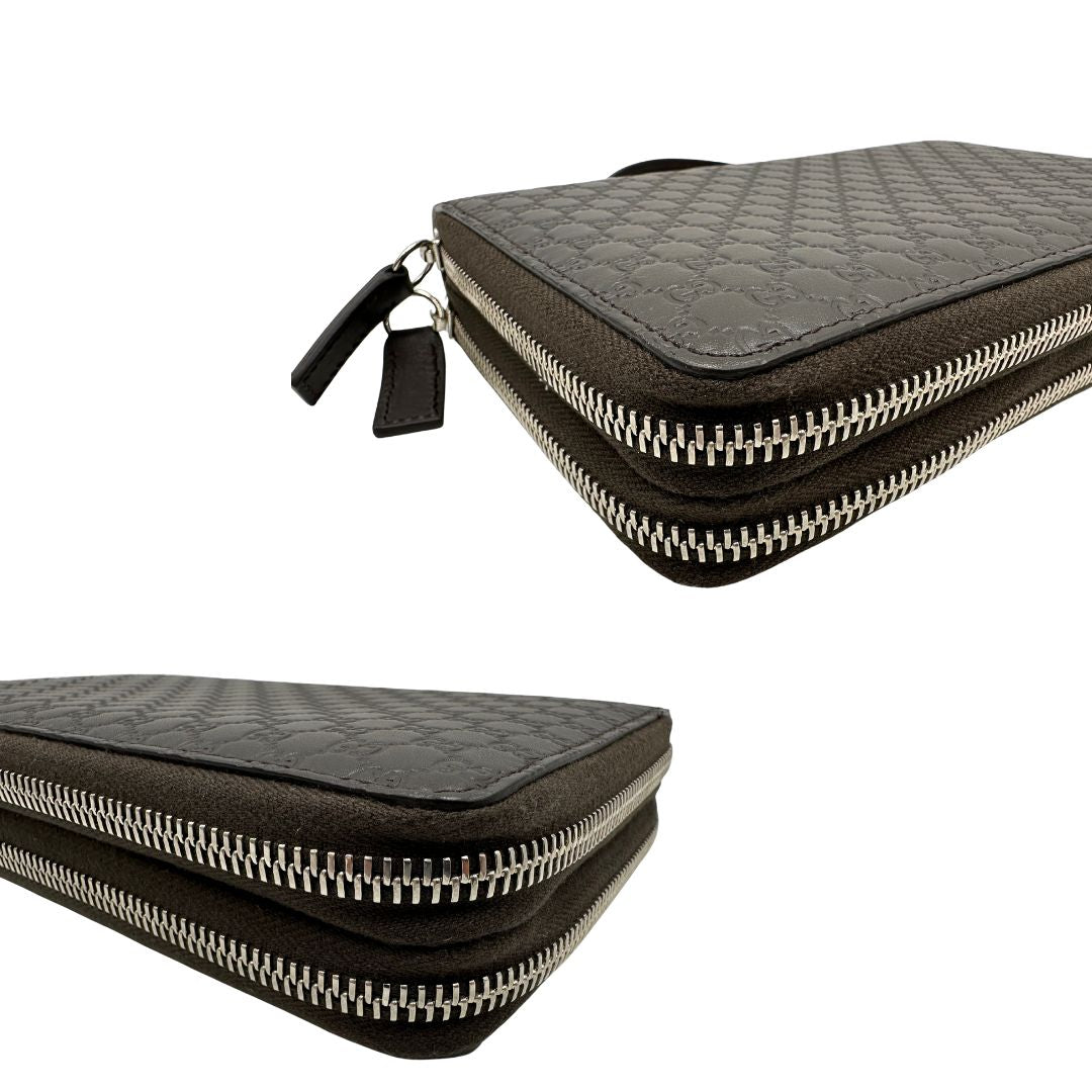 Pochette Portadocumenti Gucci Microguccissima marrone