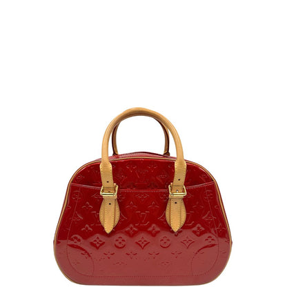 front  Borsa Louis Vuitton realizzata in pelle monogram verniciata e dettagli in vacchetta naturale, di lusso, originale, ottime condizioni, usata. 