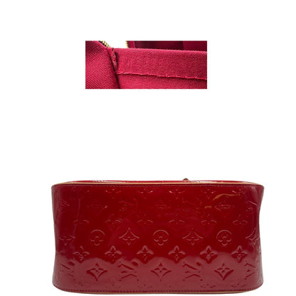 base  Borsa Louis Vuitton realizzata in pelle monogram verniciata e dettagli in vacchetta naturale, di lusso, originale, ottime condizioni, usata. 