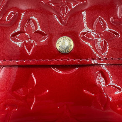 interno portafoglio in pelle rossa monogram  