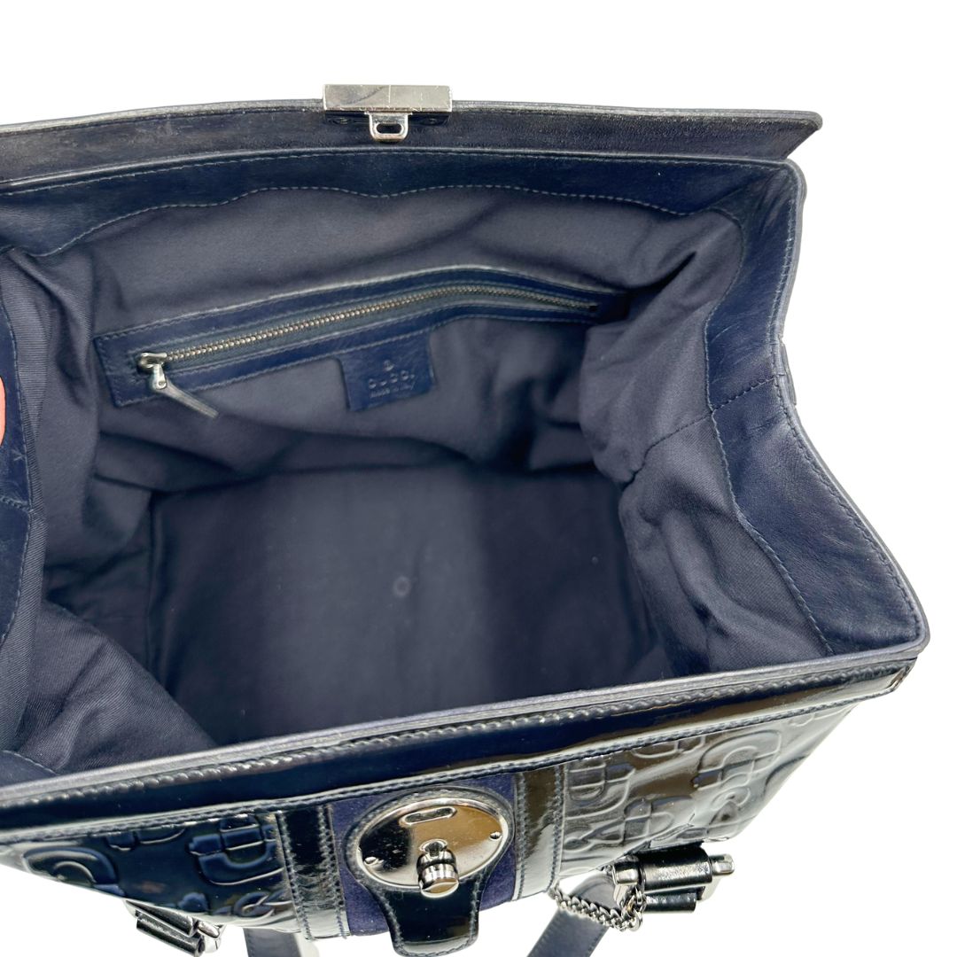 Tote Gucci Horsebit Treasure blu
