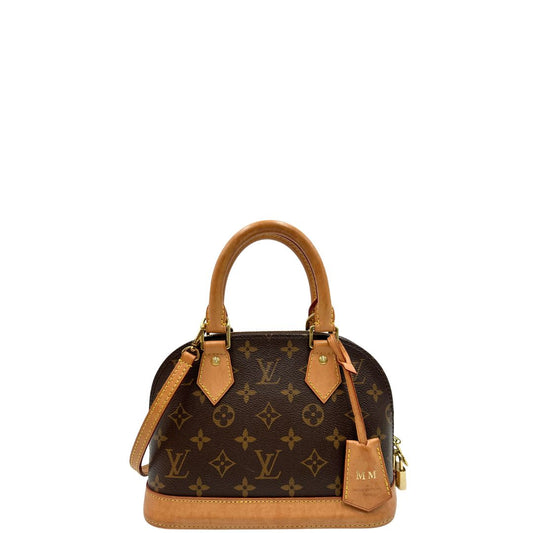 front  Louis Vuitton Alma in tela monogram nella versione BB, di lusso, originale, ottime condizioni, usata. 