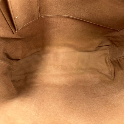 interno  Borsa Louis Vuitton realizzata in tela monogram marrone con finiture in vacchetta naturale e rifinita con parti in tessuto, di lusso, originale, ottime condizioni, usata. 