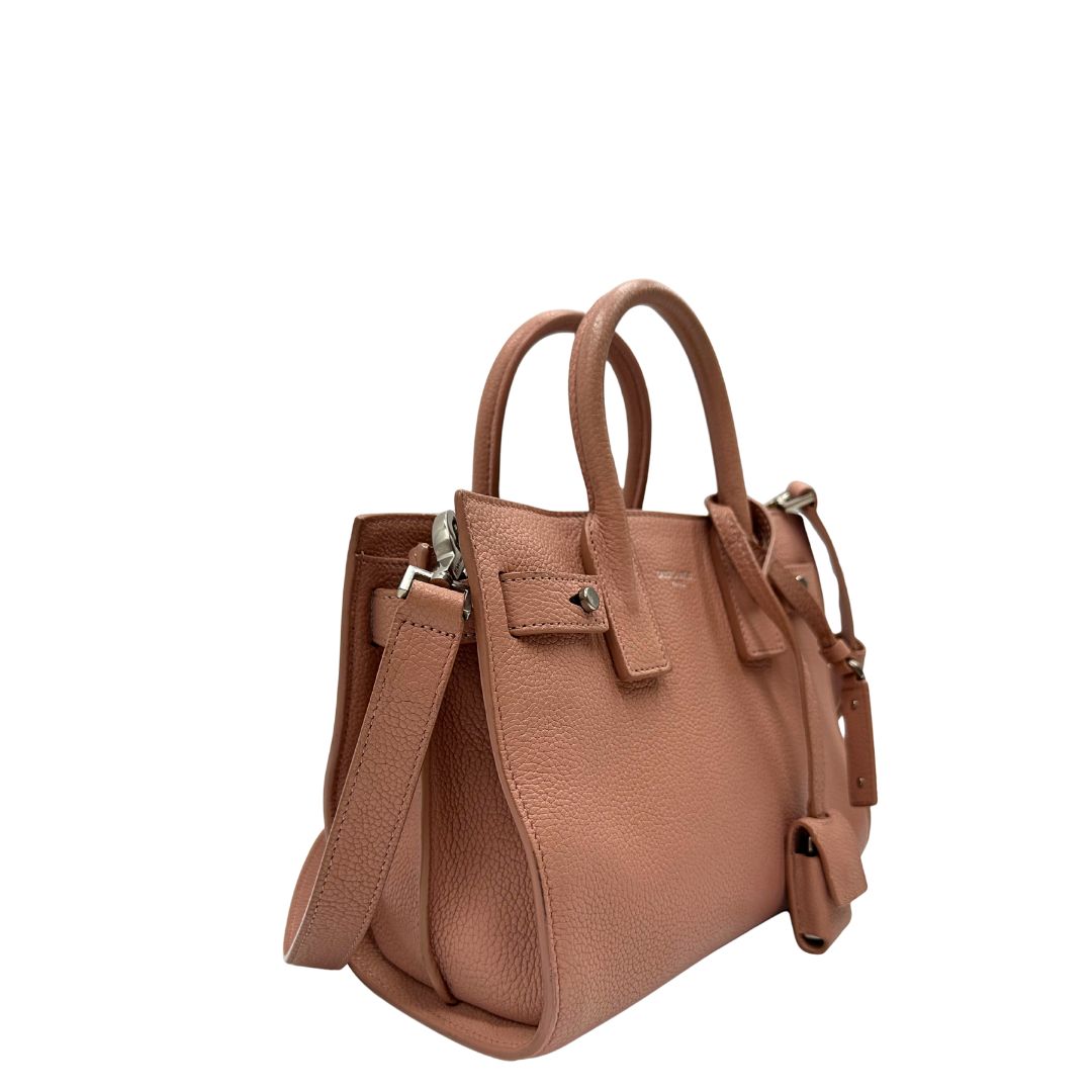 lato  Sac De Jour in pelle rosa nella versione baby, di lusso, originale, ottime condizioni, usata. 