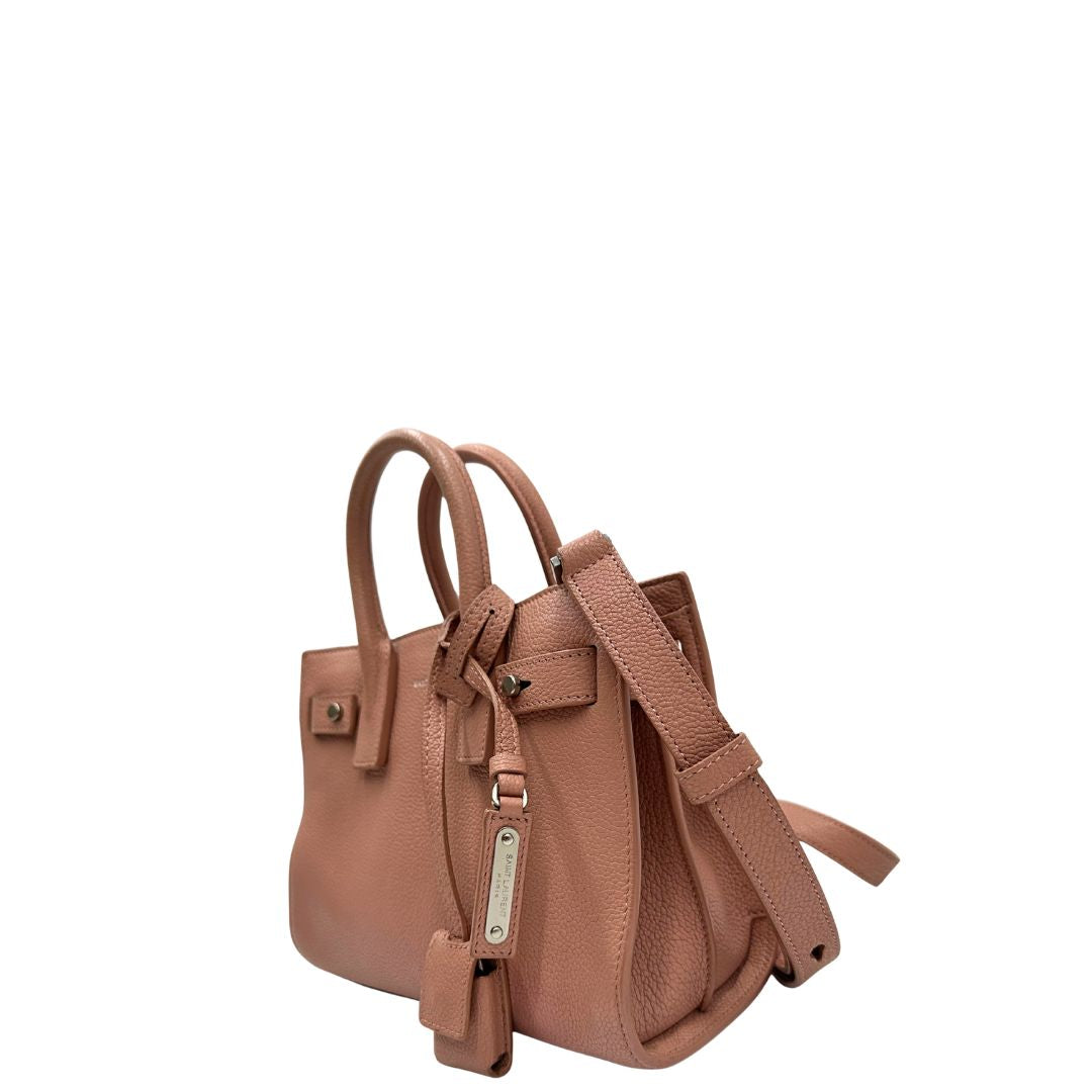 lato  Sac De Jour in pelle rosa nella versione baby, di lusso, originale, ottime condizioni, usata.