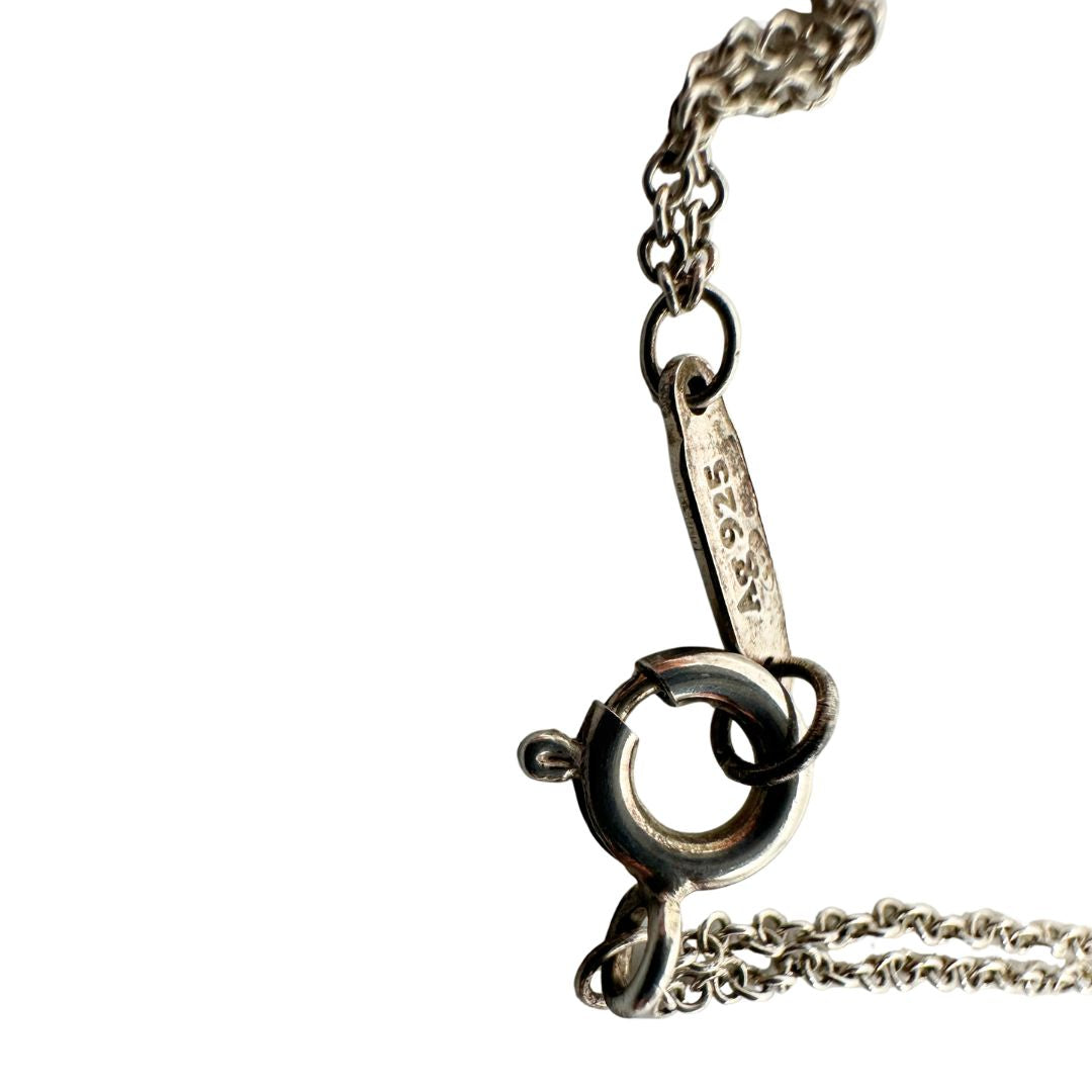  Bracciale Tiffany&Co. della collezione Return To Tiffany in argento 925 con ciondolo cuore, di lusso, originale, ottime condizioni.