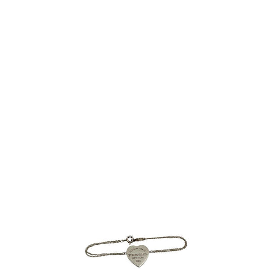  Bracciale Tiffany&Co. della collezione Return To Tiffany in argento 925 con ciondolo cuore, di lusso, originale, ottime condizioni.