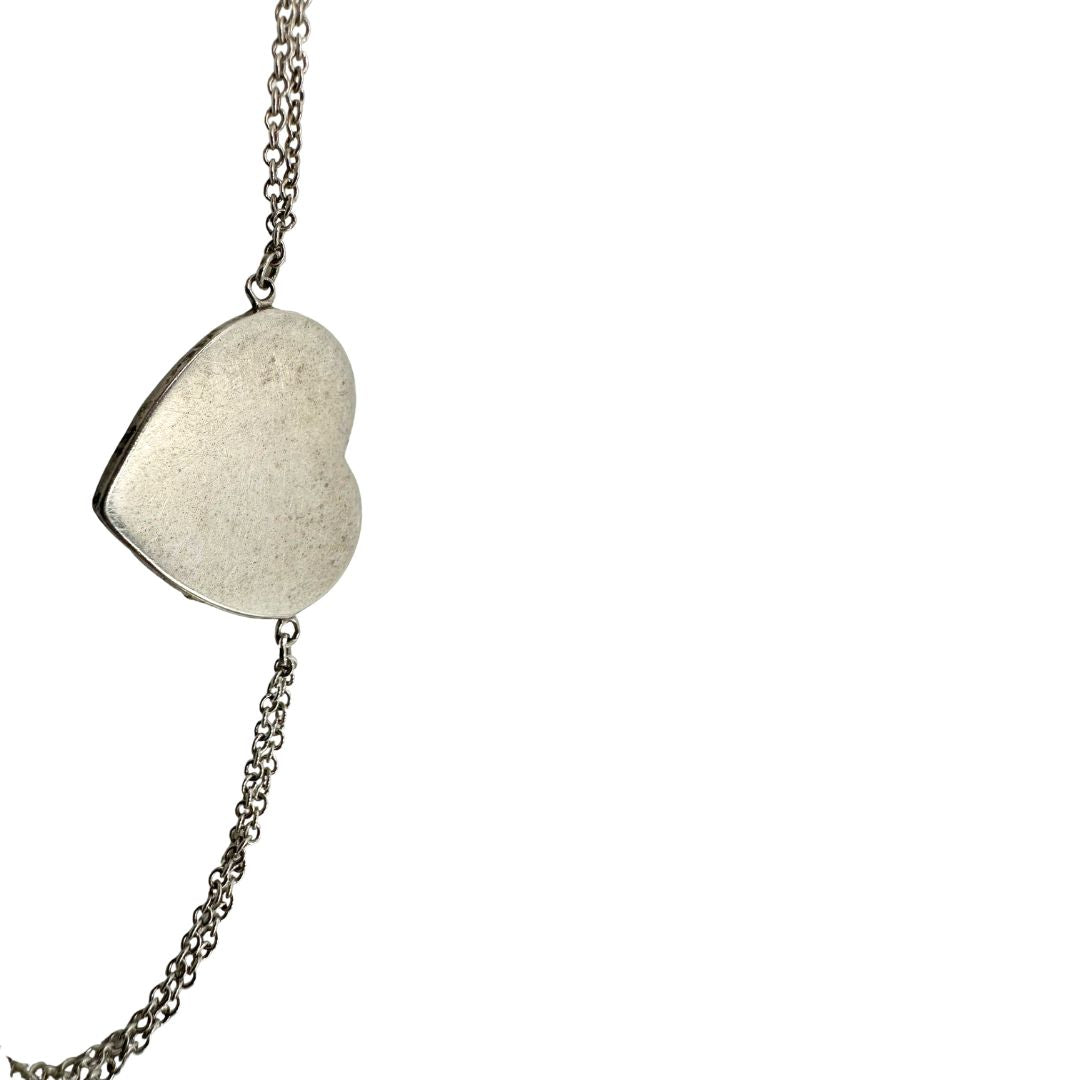  Bracciale Tiffany&Co. della collezione Return To Tiffany in argento 925 con ciondolo cuore, di lusso, originale, ottime condizioni.