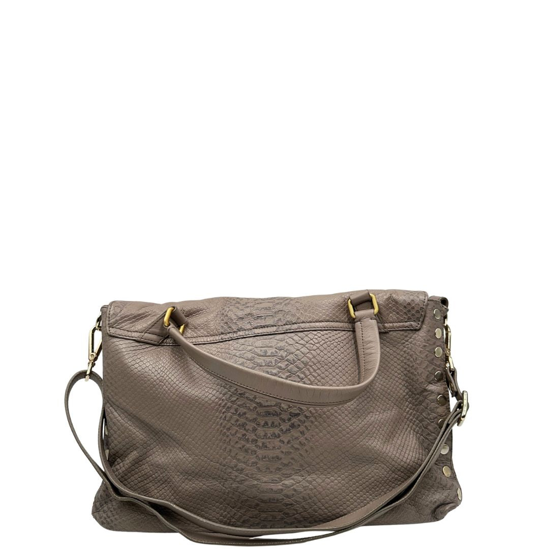 retro Postina Zanellato nella versione media impreziosita da trama animalier, di lusso, originale, ottime condizioni, usata. 