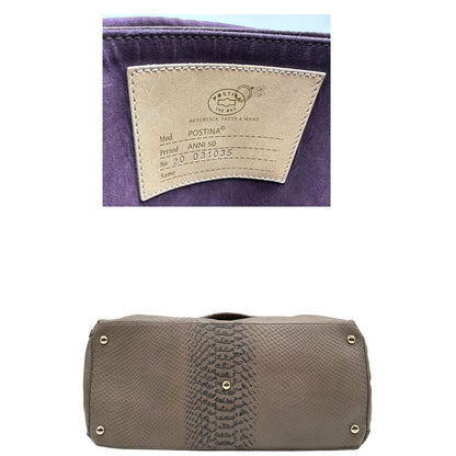 base Postina Zanellato nella versione media impreziosita da trama animalier, di lusso, originale, ottime condizioni, usata. 