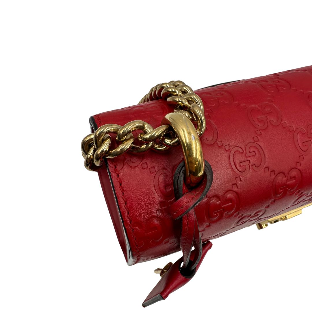 Borsa Gucci Padlock guccissima rossa