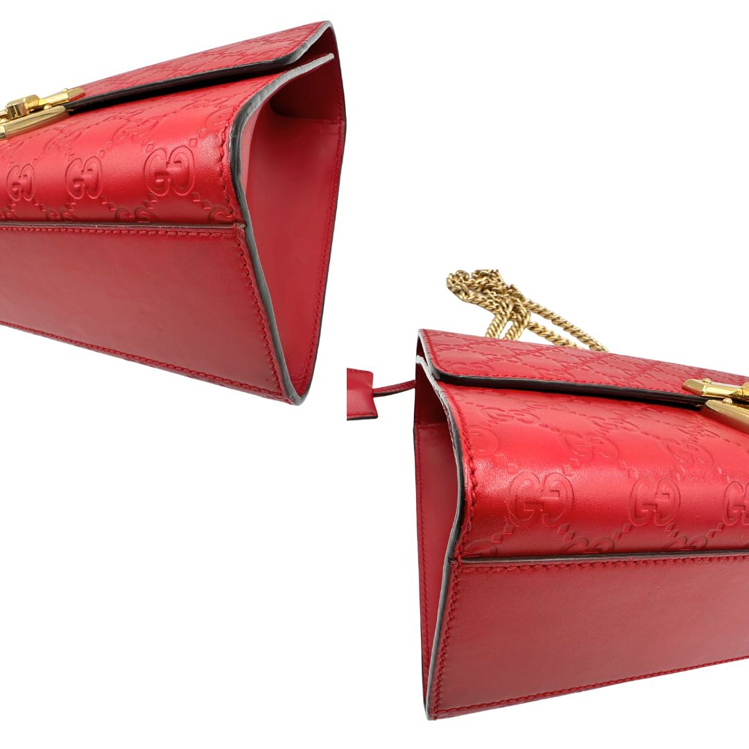 Borsa Gucci Padlock guccissima rossa