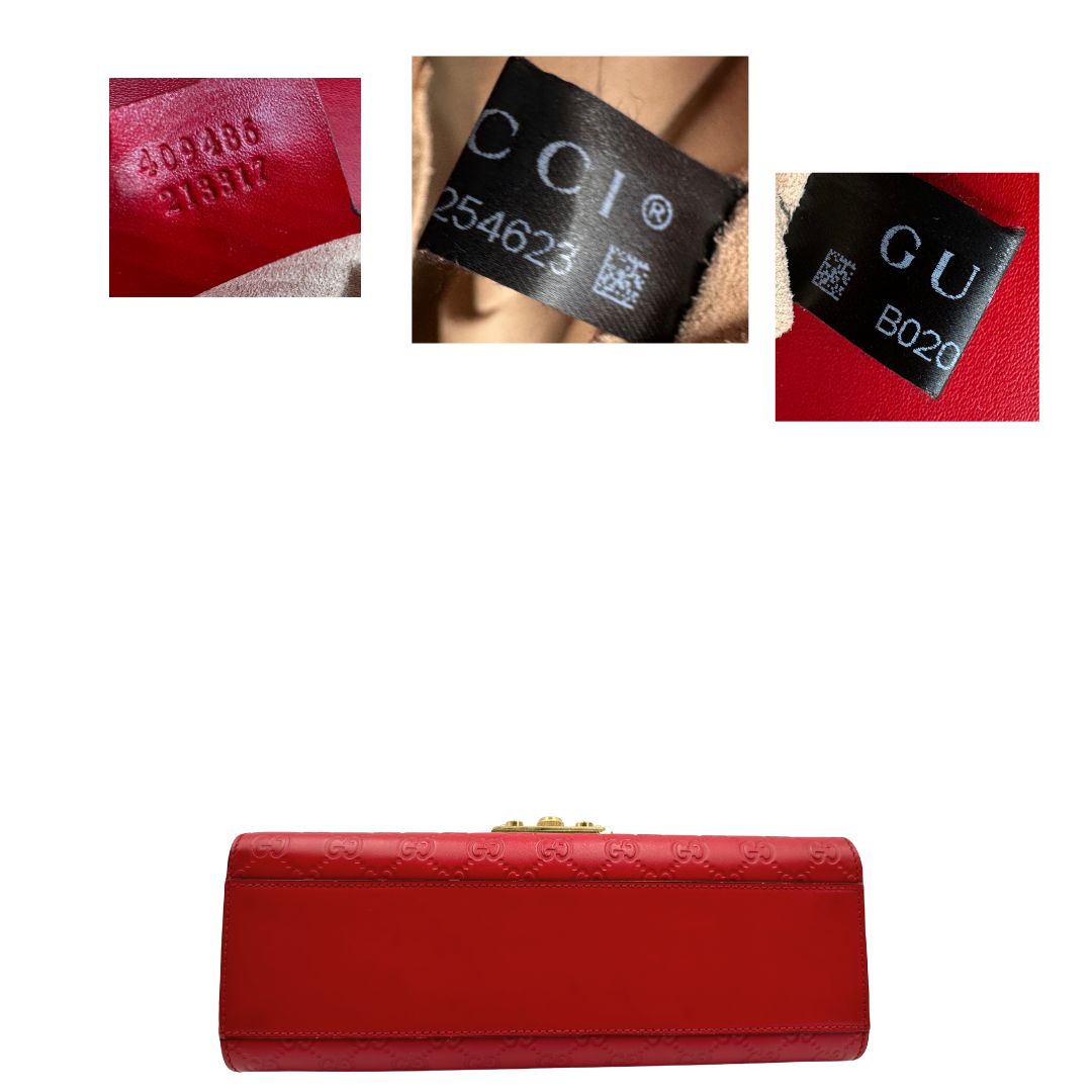 Borsa Gucci Padlock guccissima rossa