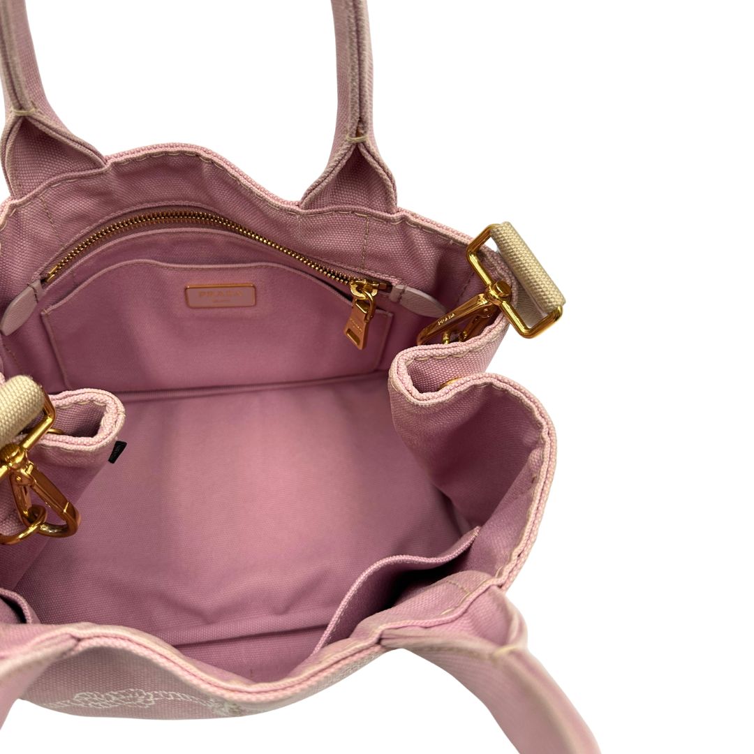 Tote Prada Canapa rosa