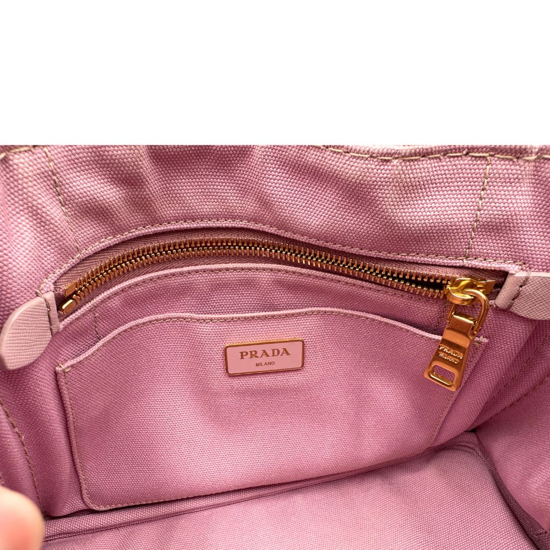 Tote Prada Canapa rosa