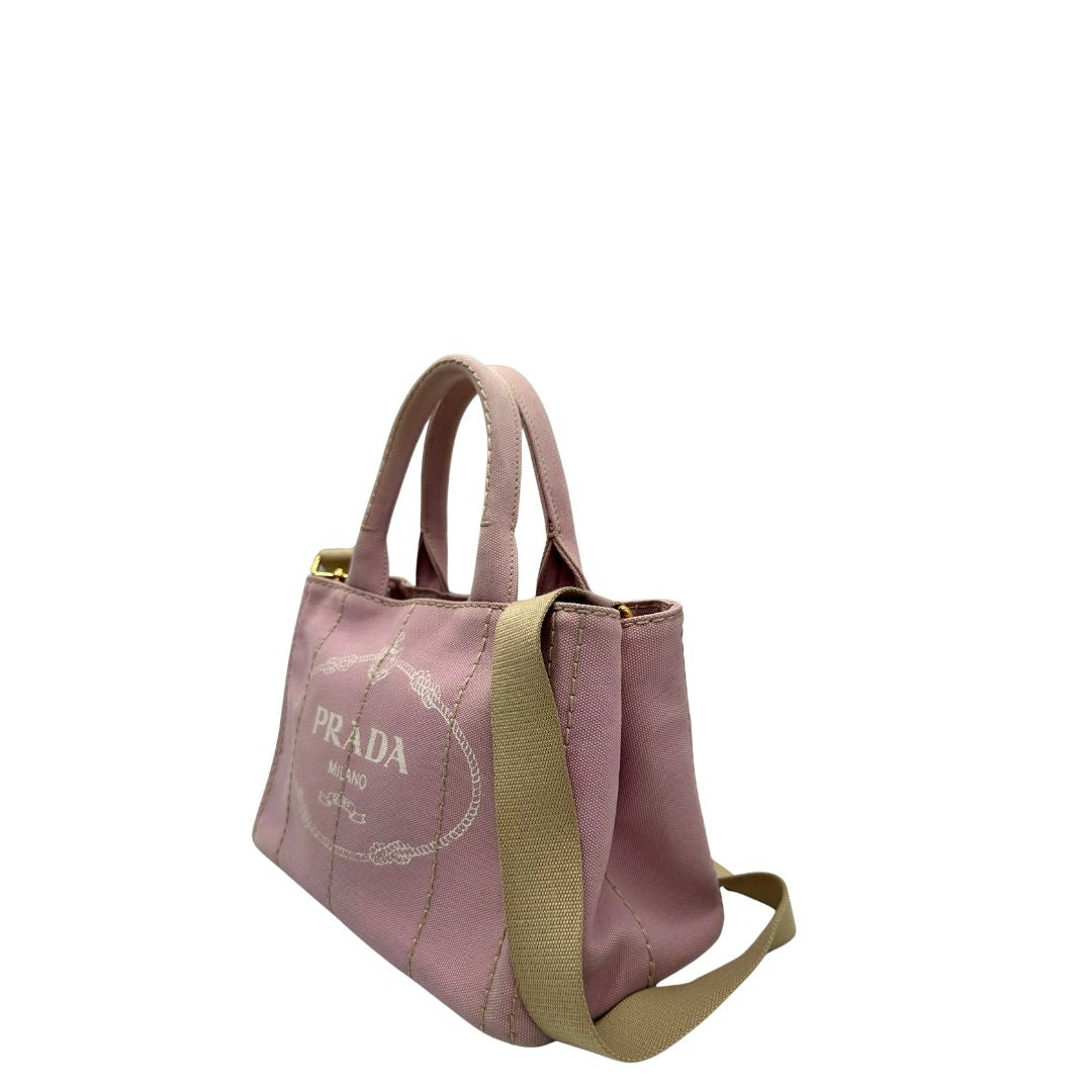 Tote Prada Canapa rosa