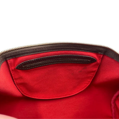 Tasca interna, Louis Vuitton Speedy in tela Damier Ébène marrone e hardware dorato. Originale, usato, di lusso, in buone condizioni.