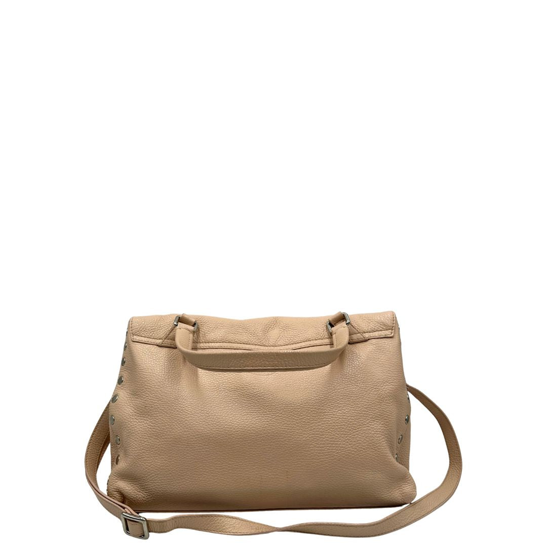 Retro, Morbida Zanellato in pelle martellata rosa nella misura media.