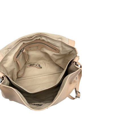 Interno, Morbida Zanellato in pelle martellata rosa nella misura media.