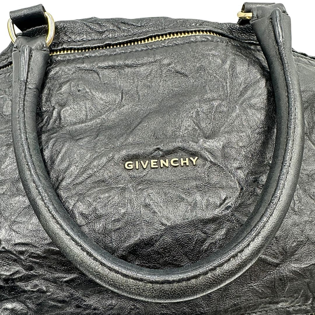 manico Borsa Givenchy Pandora in pelle effetto invecchiato, di lusso, originale, ottime condizioni, usata. 