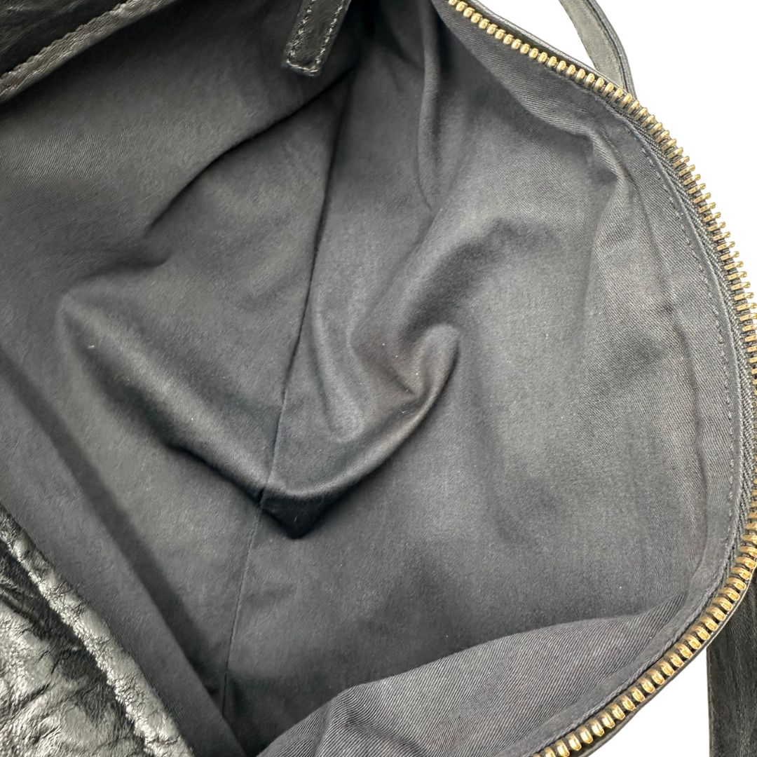 interno Borsa Givenchy Pandora in pelle effetto invecchiato, di lusso, originale, ottime condizioni, usata. 