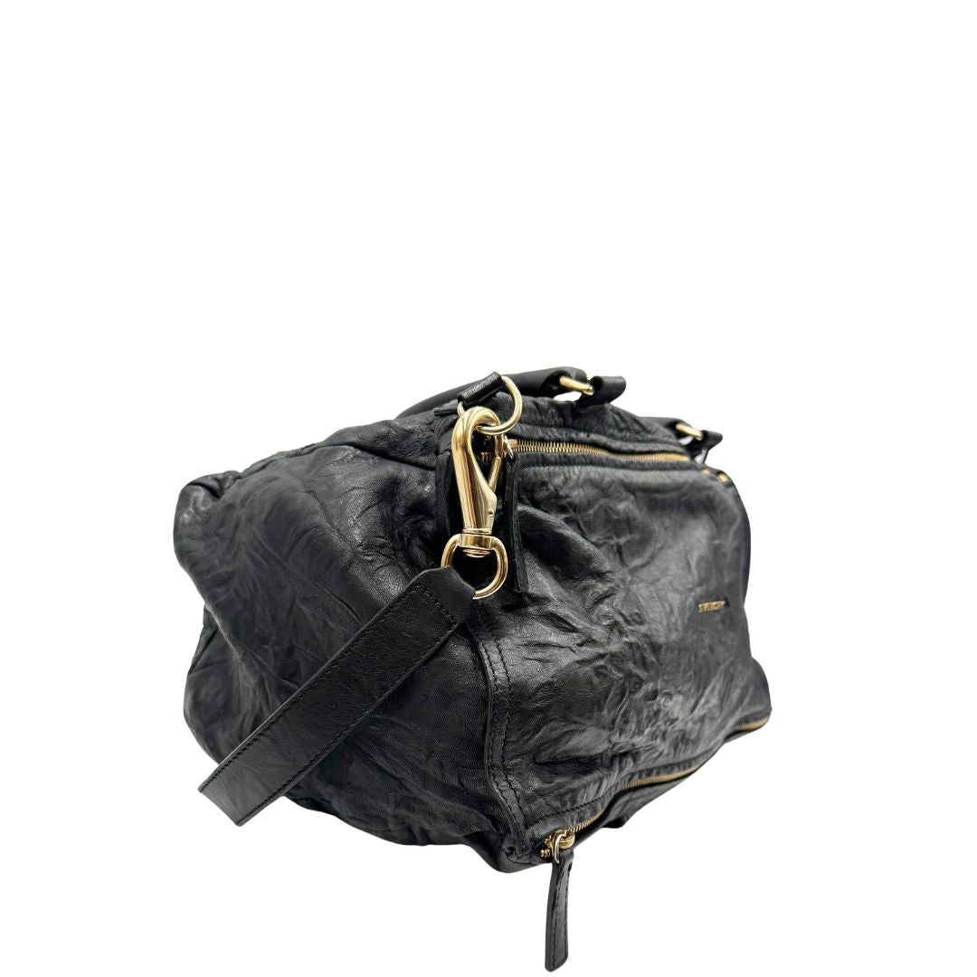 lato Borsa Givenchy Pandora in pelle effetto invecchiato, di lusso, originale, ottime condizioni, usata. 