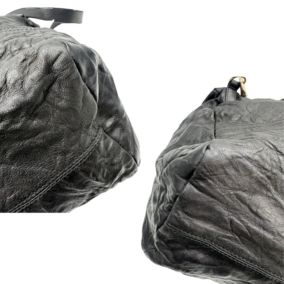 angoli Borsa Givenchy Pandora in pelle effetto invecchiato, di lusso, originale, ottime condizioni, usata. 