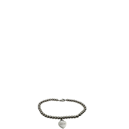 Bracciale Tiffany&Co. in argento 925 con ciondolo heart, di lusso, originale, ottime condizioni, usata.