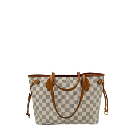 retro Louis Vuitton neverfull pm damier azur 