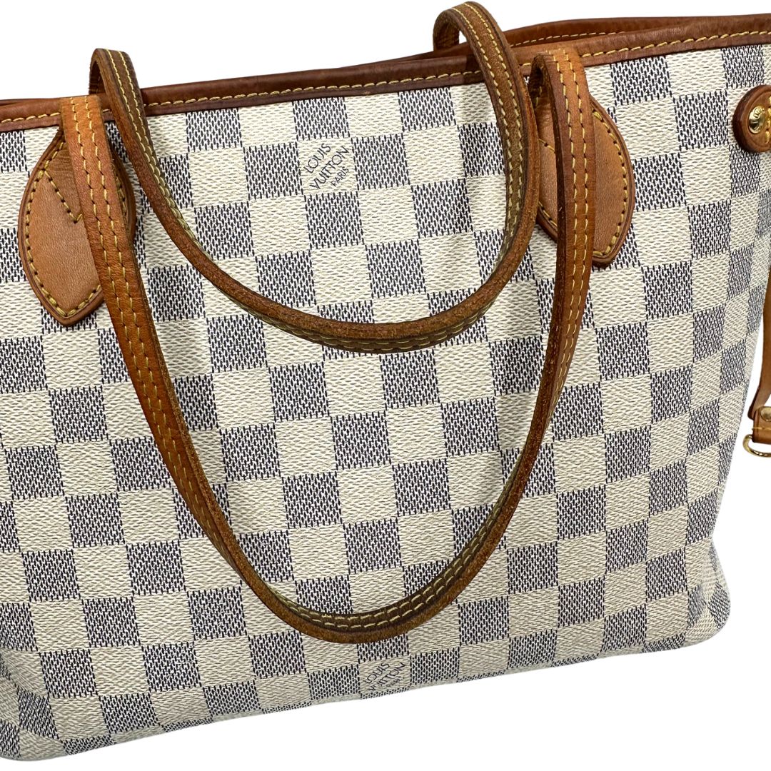 manici Louis Vuitton neverfull pm damier azur 