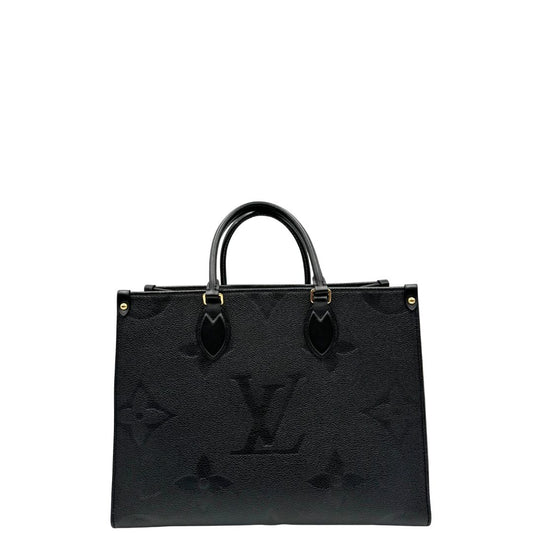 front  Louis Vuitton OnTheGo nella versione MM in morbida pelle monogram Empreinte, di lusso, originale, ottime condizioni, usata. 
